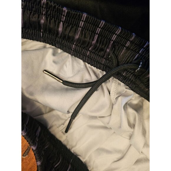 Skyn Style drawstring Basketball shorts mens Large tribal print black blue gray - Picture 7 of 8